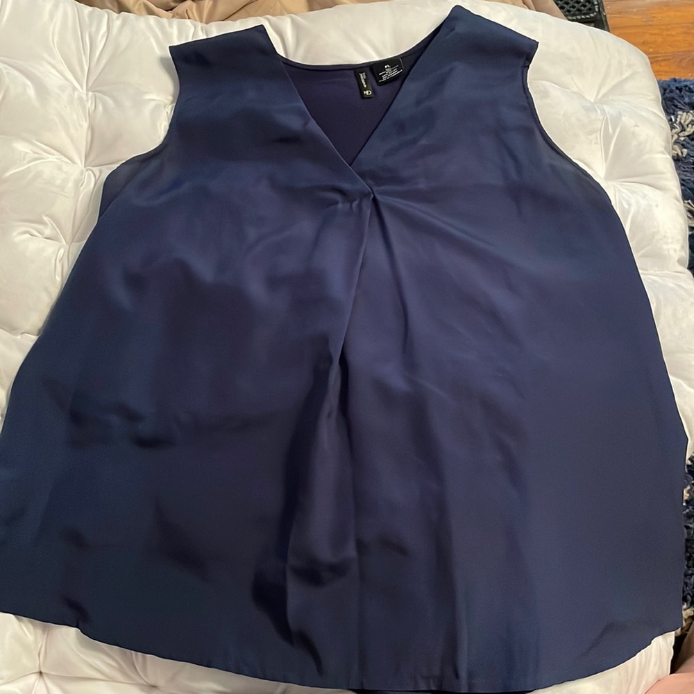 New direction size PL. blue sleeveless shirt